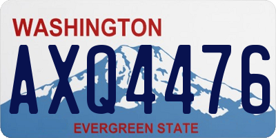 WA license plate AXQ4476