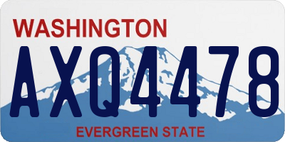 WA license plate AXQ4478
