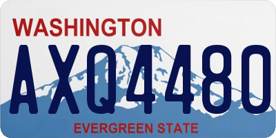 WA license plate AXQ4480
