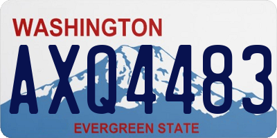 WA license plate AXQ4483