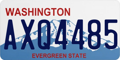 WA license plate AXQ4485