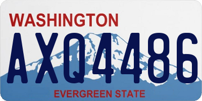 WA license plate AXQ4486