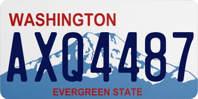 WA license plate AXQ4487