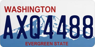 WA license plate AXQ4488