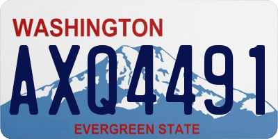 WA license plate AXQ4491