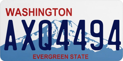 WA license plate AXQ4494