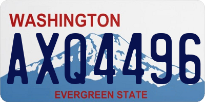 WA license plate AXQ4496