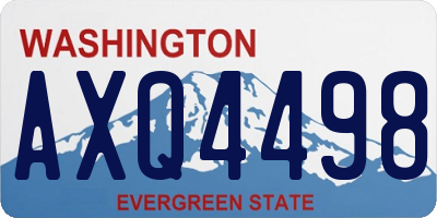 WA license plate AXQ4498
