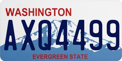 WA license plate AXQ4499
