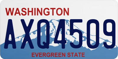 WA license plate AXQ4509
