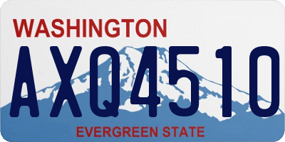WA license plate AXQ4510