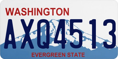 WA license plate AXQ4513