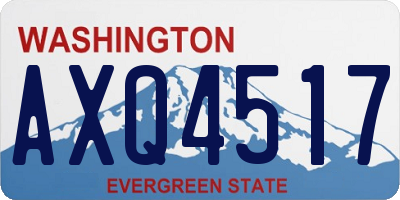 WA license plate AXQ4517