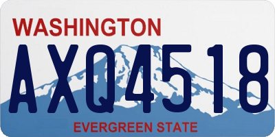 WA license plate AXQ4518