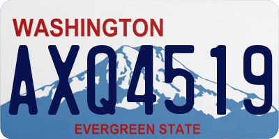 WA license plate AXQ4519