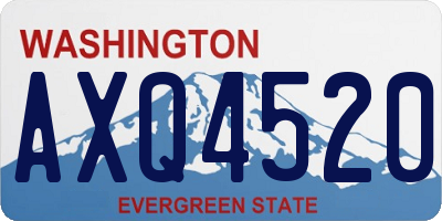 WA license plate AXQ4520