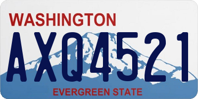 WA license plate AXQ4521