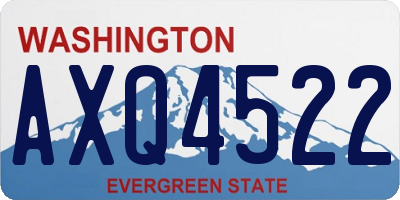 WA license plate AXQ4522