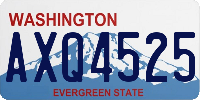 WA license plate AXQ4525