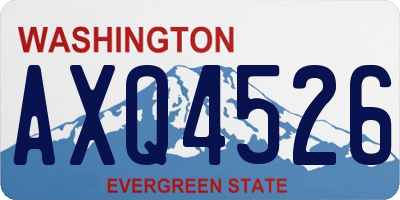 WA license plate AXQ4526