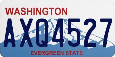 WA license plate AXQ4527