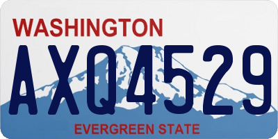 WA license plate AXQ4529