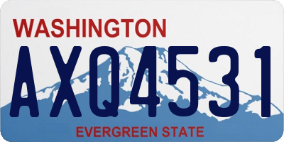 WA license plate AXQ4531