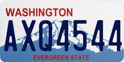 WA license plate AXQ4544