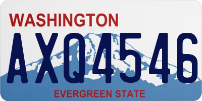 WA license plate AXQ4546