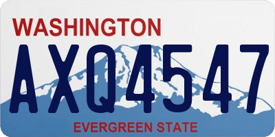 WA license plate AXQ4547
