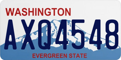 WA license plate AXQ4548