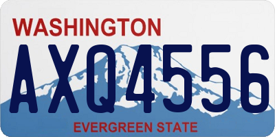 WA license plate AXQ4556
