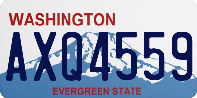 WA license plate AXQ4559