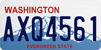 WA license plate AXQ4561