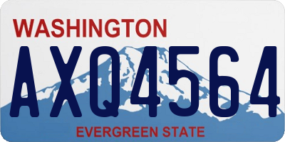 WA license plate AXQ4564