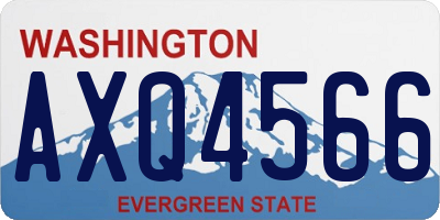 WA license plate AXQ4566