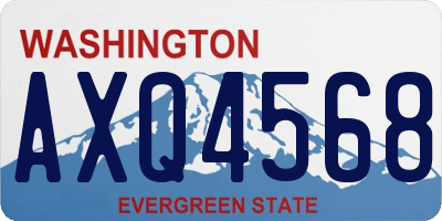 WA license plate AXQ4568