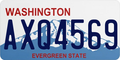 WA license plate AXQ4569