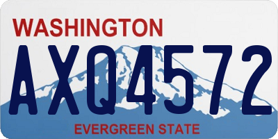 WA license plate AXQ4572