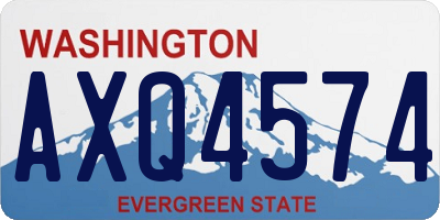 WA license plate AXQ4574