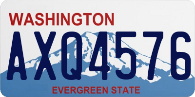 WA license plate AXQ4576