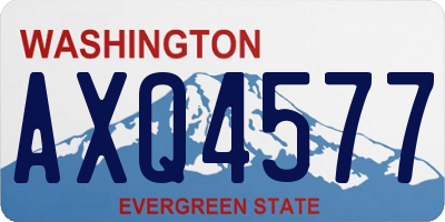 WA license plate AXQ4577