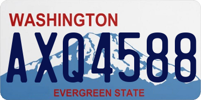 WA license plate AXQ4588