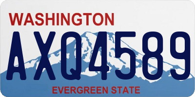 WA license plate AXQ4589