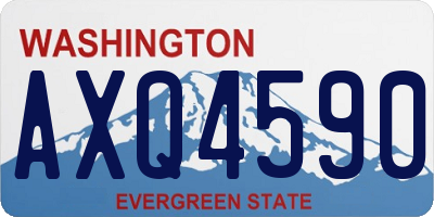 WA license plate AXQ4590