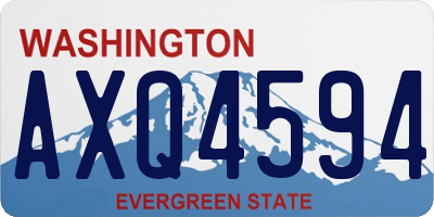 WA license plate AXQ4594