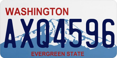 WA license plate AXQ4596