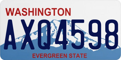 WA license plate AXQ4598