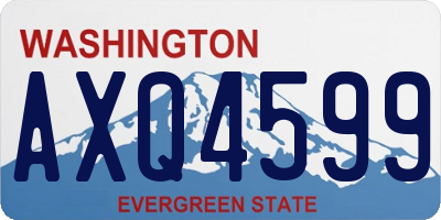 WA license plate AXQ4599
