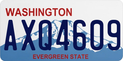 WA license plate AXQ4609